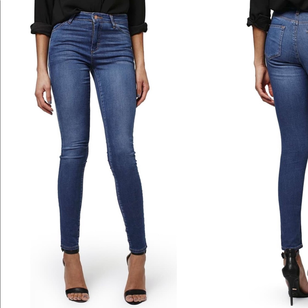 topshop moto Leigh ankle skinny jeans